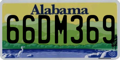 AL license plate 66DM369
