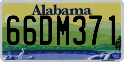 AL license plate 66DM371