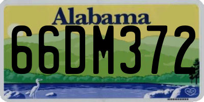 AL license plate 66DM372