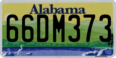 AL license plate 66DM373