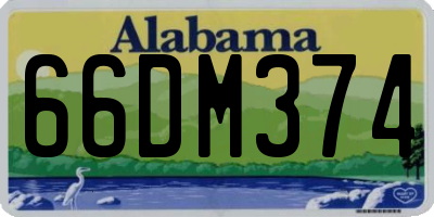 AL license plate 66DM374