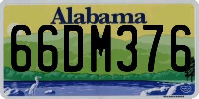 AL license plate 66DM376
