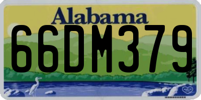 AL license plate 66DM379