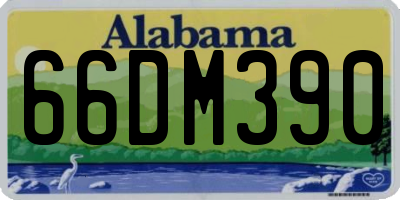 AL license plate 66DM390