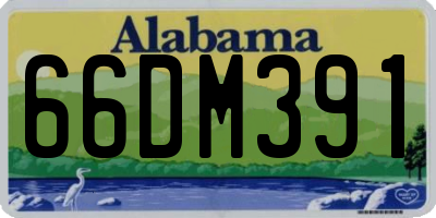 AL license plate 66DM391