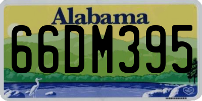 AL license plate 66DM395