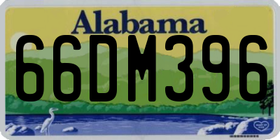 AL license plate 66DM396