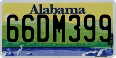 AL license plate 66DM399