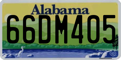 AL license plate 66DM405