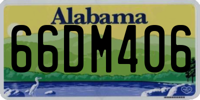 AL license plate 66DM406