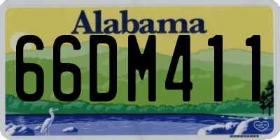 AL license plate 66DM411