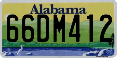 AL license plate 66DM412