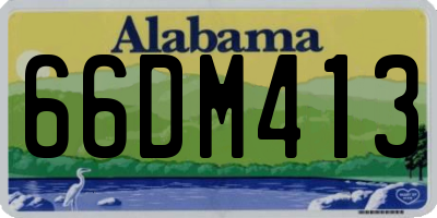 AL license plate 66DM413