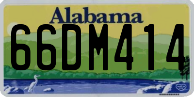 AL license plate 66DM414