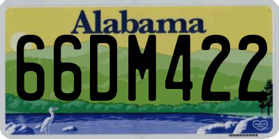 AL license plate 66DM422