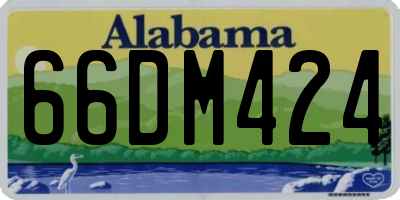 AL license plate 66DM424