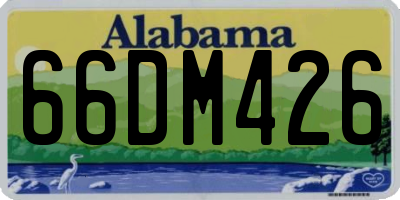 AL license plate 66DM426