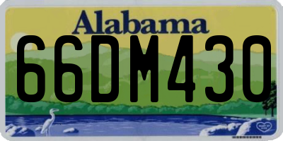 AL license plate 66DM430