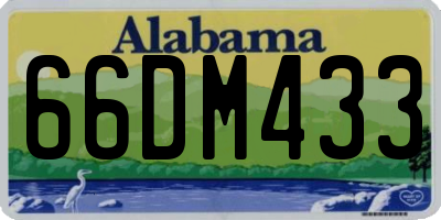 AL license plate 66DM433