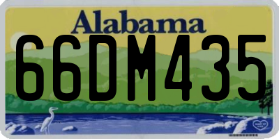 AL license plate 66DM435
