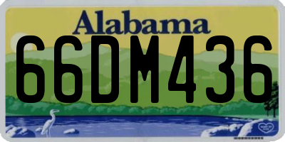 AL license plate 66DM436