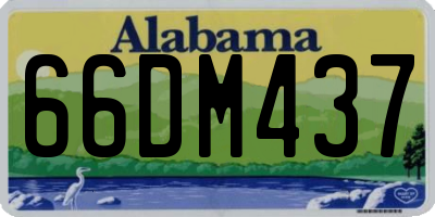 AL license plate 66DM437