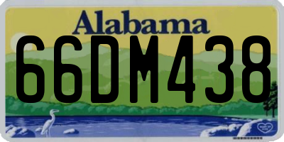 AL license plate 66DM438