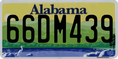 AL license plate 66DM439