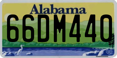 AL license plate 66DM440