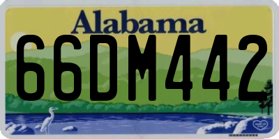 AL license plate 66DM442