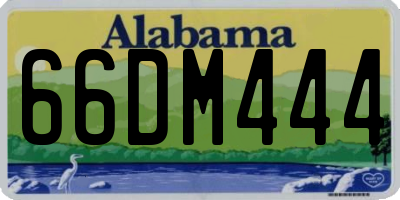 AL license plate 66DM444