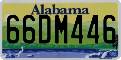 AL license plate 66DM446