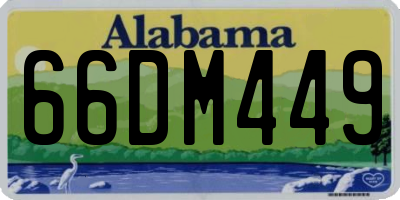 AL license plate 66DM449