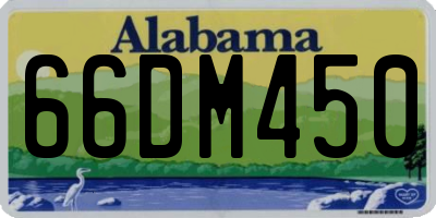 AL license plate 66DM450