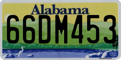 AL license plate 66DM453