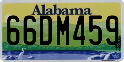 AL license plate 66DM459