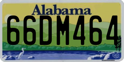 AL license plate 66DM464