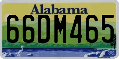 AL license plate 66DM465