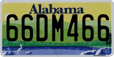 AL license plate 66DM466
