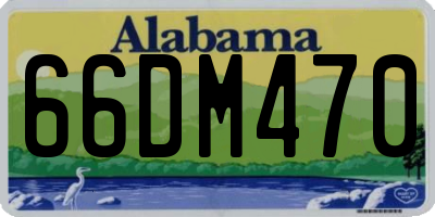 AL license plate 66DM470