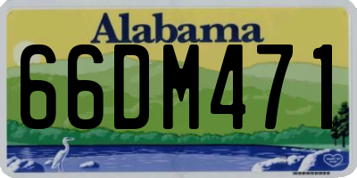 AL license plate 66DM471