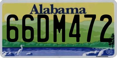 AL license plate 66DM472