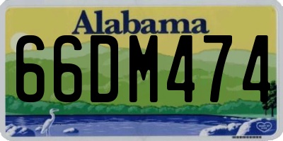 AL license plate 66DM474