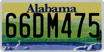 AL license plate 66DM475
