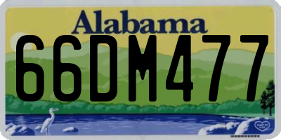 AL license plate 66DM477