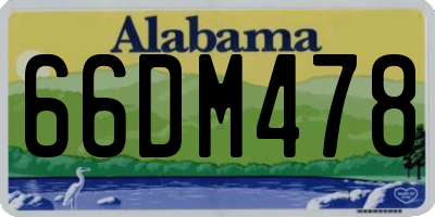AL license plate 66DM478