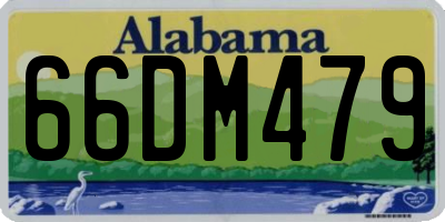 AL license plate 66DM479