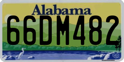 AL license plate 66DM482