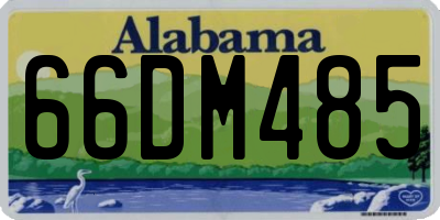 AL license plate 66DM485