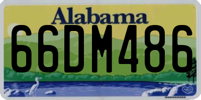AL license plate 66DM486